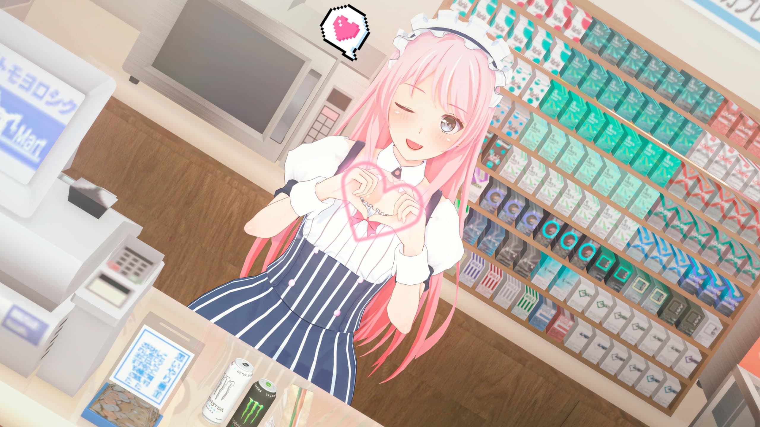 [キャラ&衣装配布] 長崎そよ  罗森联动-女仆装