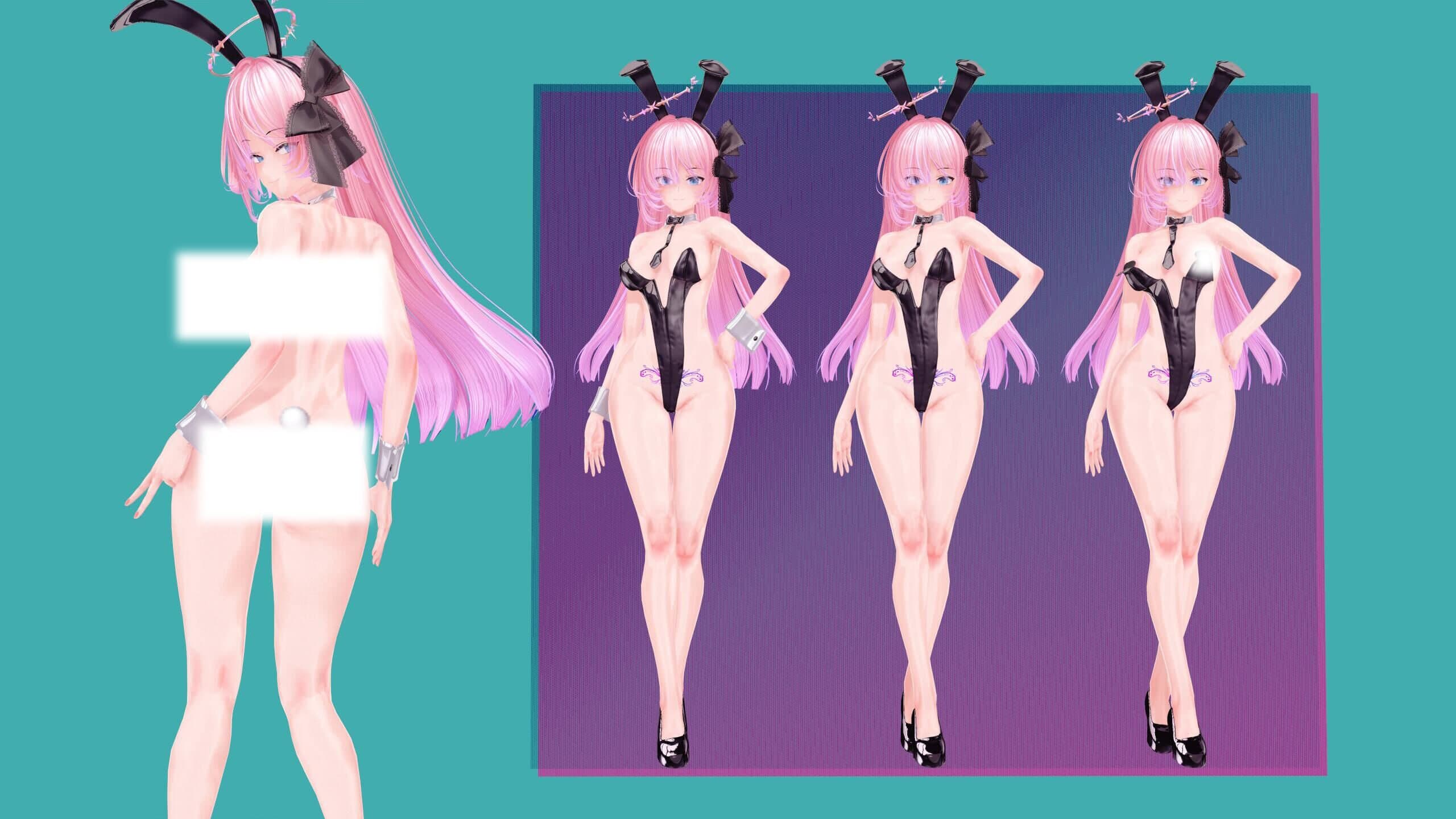 【衣装配布】HuntingBunny+NutsBunny