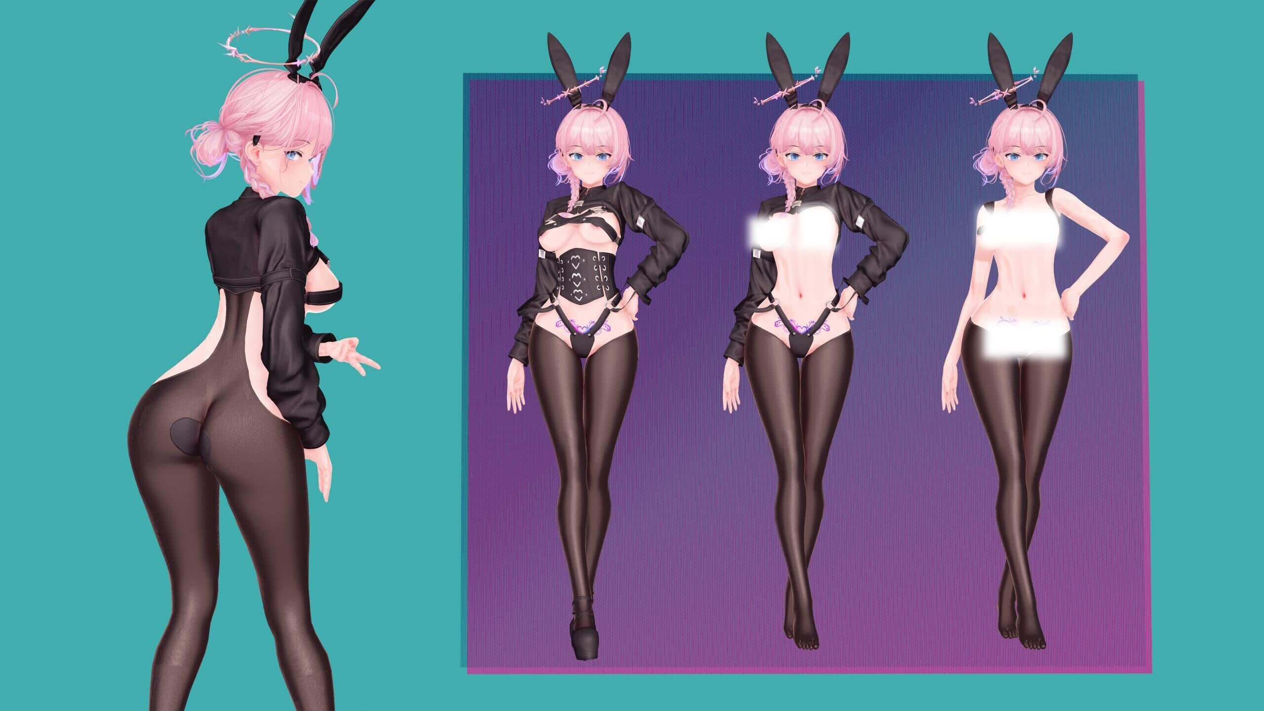 【衣装配布】HuntingBunny+NutsBunny