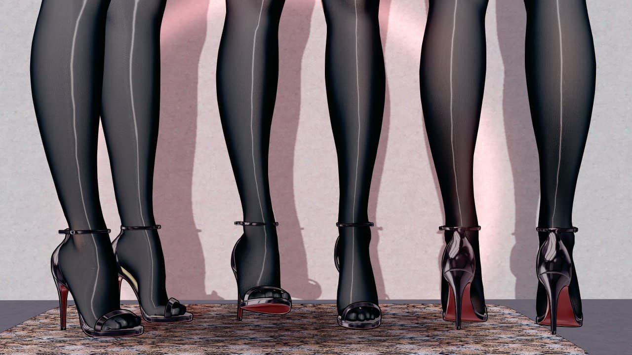 [高跟凉鞋Mod配布]三款高跟凉鞋A