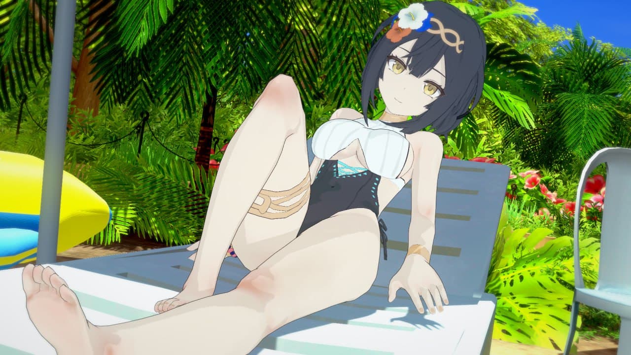 配布 ステラソラ コハク(水着)  card