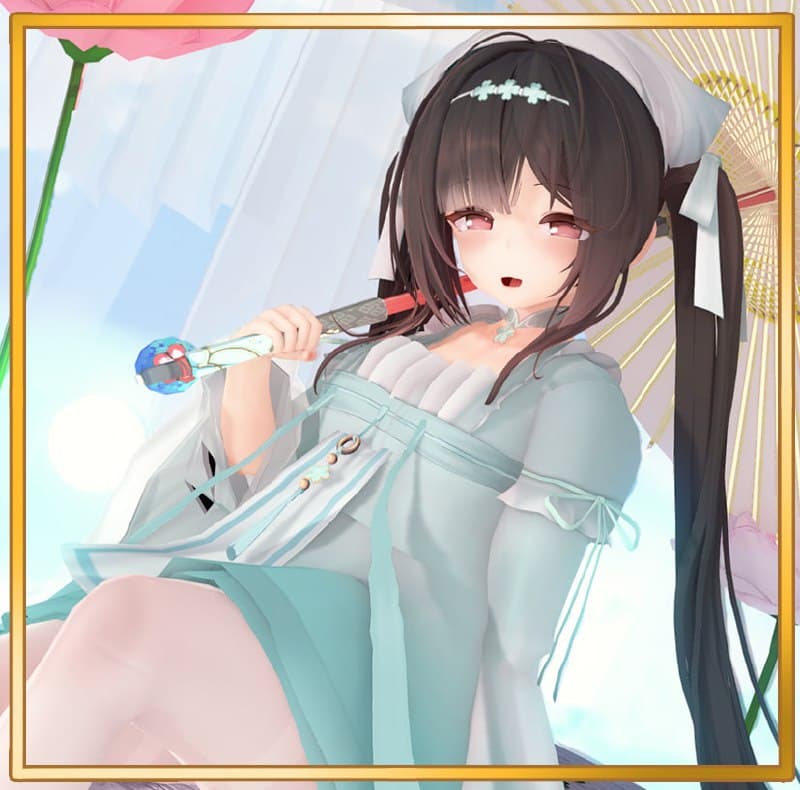 長風「天青勝玉」