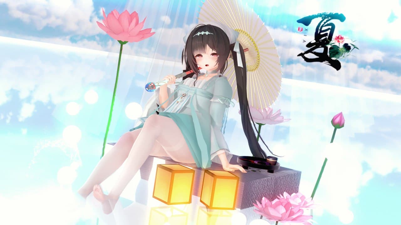 長風「天青勝玉」