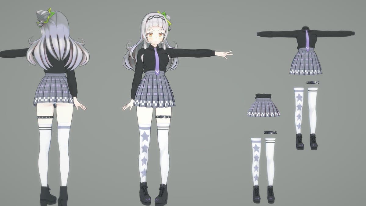 紫咲シオン - 制服